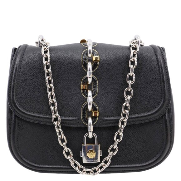 Louis Vuitton  Chain It Leather Crossbody Bag Black - Picture 1 of 13